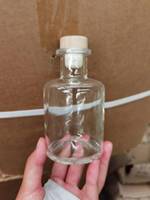 Botol Kaca Mini Miniatur 50ml 100ml 200ml untuk Jus, Anggur, Minuman Keras, Wiski, Vodka Grosir