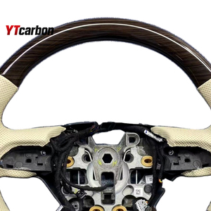 พวงมาลัยหนังแท้ลายไม้สไตล์วินเทจ YTcarbon สำหรับ Continental Nautilus NAVIGATOR อะไหล่ตกแต่งรถยนต์ - Product Image 6