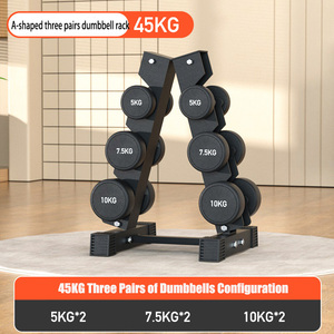 Bộ tạ tay kết hợp thép nguyên chất bọc cao su, dụng cụ tập luyện sức mạnh tại nhà dành cho nam - Product Image 3