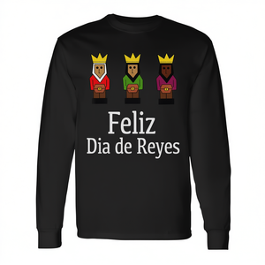 Feliz Día de Reyes Magos Camiseta de manga larga de los Tres Reyes Magos - Product Image 2