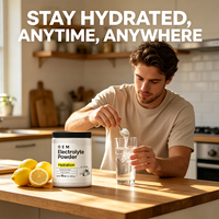 Poudre d'électrolytes Keto-Friendly OEM, saveur citron, complément d'hydratation pour une réhydratation rapide, mélange de boisson sportive sans sucre 454g
