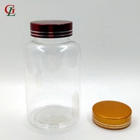 PET — bouteille transparente de pilules pour la perte de poids, accessoire brûleur de graisse, bouteille de médicaments à base d'herbes avec bouchon à vis, 300cc