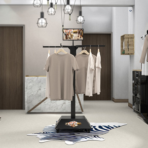 Giá để quần áo bằng kim loại, giá treo quần áo đứng sàn, giá treo quần áo di động, giá treo quần áo có thể điều chỉnh dành cho cửa hàng thời trang - Product Image 2