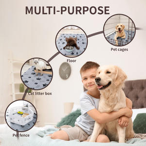 Tapis de couchage pour animaux de compagnie, rectangle, tissu non tissé, résistant à l'humidité, lavable, coussin pour chien, motif animal - Product Image 4