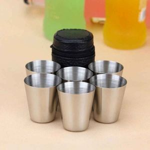 Juego de Vasos de Viaje de Acero Inoxidable con Estuche de Transporte Negro, Taza Portátil para Uso en Exteriores - Product Image 2