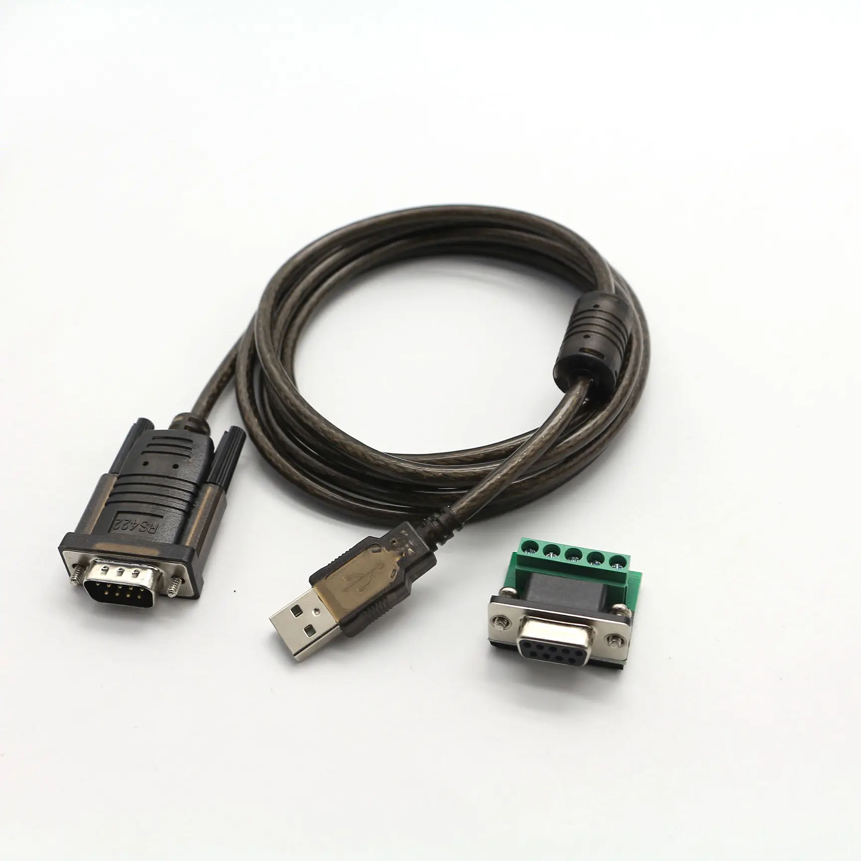 OEM/ODM USB RS485 RS422 a DB9 cavo seriale full-duplex con Chipset FTDI per Windows 10 Vista XP 2000 Linux Mac