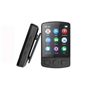 Nouveau lecteur <span class=keywords><strong>MP3</strong></span> avec Bluetooth 5.2, son sans perte, lecteur <span class=keywords><strong>MP3</strong></span> sportif, prise en charge de la radio FM, <span class=keywords><strong>enregistrement</strong></span> vocal et carte TF jusqu'à 128 Go - Product Image 1