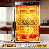 OEM Custom 1100W 18-bakjes RVS Voedseldehydrator Digitaal Display 5 Voorinstellingen 48 uur Timer 86-194°F Temperatuurregeling