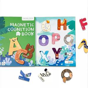 Bán Chạy 2022 Kẹp Sách Vui Nhộn Cho Trẻ Em Khối Xếp Hình Từ Tính Có Nam Châm Xếp Hình Chữ In Hoa Chủ Đề Động Vật Trò Chơi Trẻ Em - Product Image 2