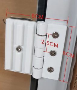 सौना दरवाजे के भागों के लिए सस्ती उच्च गुणवत्ता वाले आधुनिक सफेद प्लास्टिक हिंज - Product Image 2