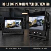 Layar 7 Inci, Layar Terpisah, Tahan Banting, Resolusi AHD, Alat Bantu Mundur, Monitor LCD Tampak Belakang, Universal untuk Bus, RV, Truk, Forklift, IP68