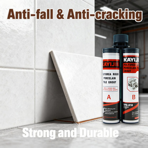 Scellant pour carrelage époxy blanc en bouteille, résistant aux taches, non poncé, composant A&B, économie de coûts, séchage rapide, remplissage des joints - Product Image 2