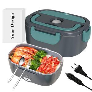 Loncheras Inteligentes de Doble Voltaje 0728 con Bandeja Extraíble, Mini Caja Térmica con Soporte para Teléfono en la Tapa, Calentador Automático - Product Image 3