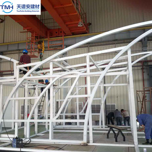 Steel Frame Carport Peak <b>Roof</b> Powder Coated Customized Waterproof For School Garage Installation - Product Image 5