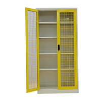 Meuble de bureau moderne 2026 avec portes en maille, armoire de rangement en acier de qualité supérieure Anhui, classeur métallique pour dossiers de bureau