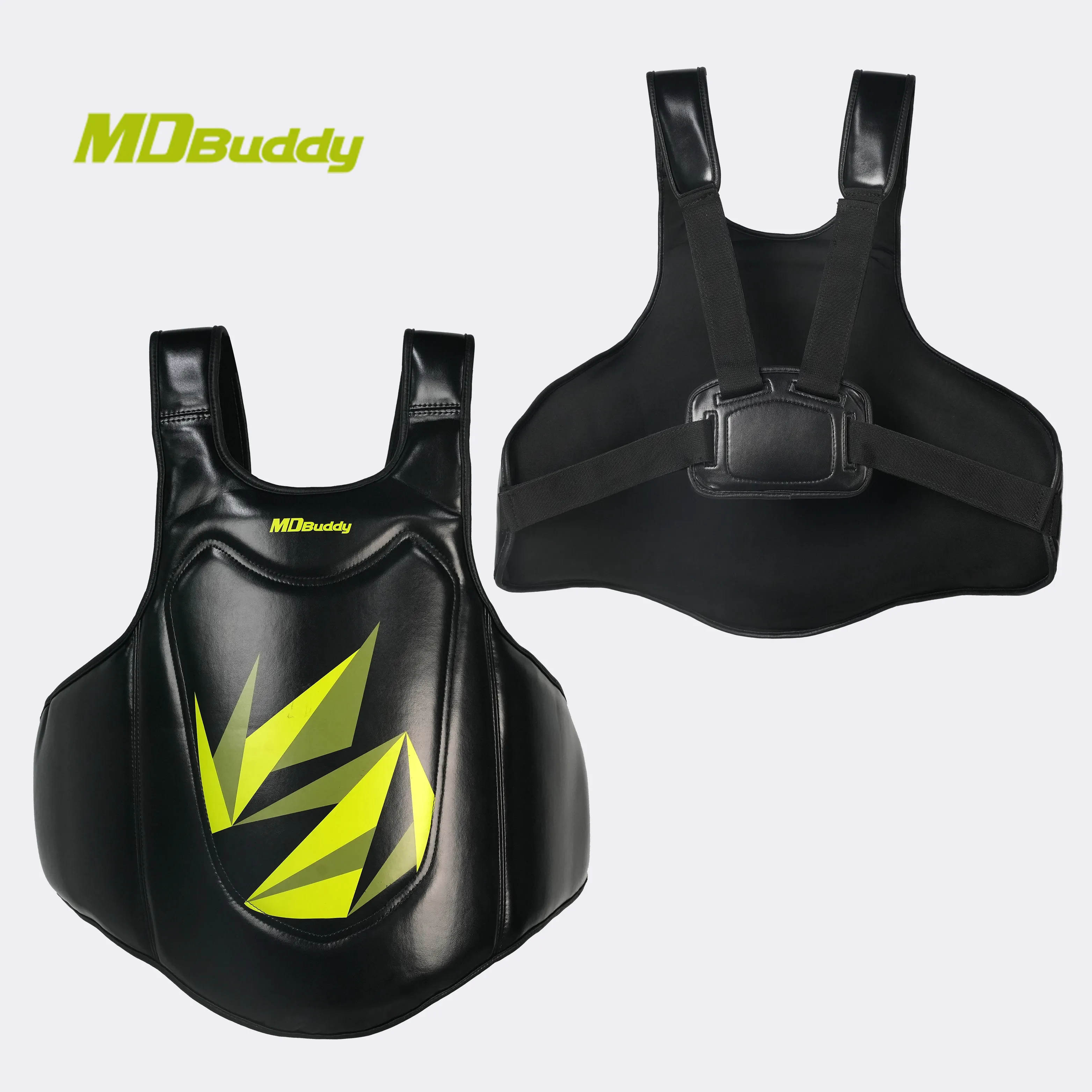 MDBuddy Profesional Boxeo Cuerpo Protector Boxeo Pecho Guardia Vientre Protección Pad para Sparring MMA Kickboxing Muay Thai