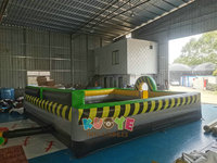 Piscine extérieure de fosse de mousse portative commerciale de cube en PVC de Offre Spéciale grande piscine gonflable de fosse de mousse avec le ventilateur pour la partie et l'événement