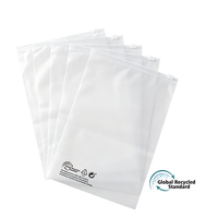 Sacs en plastique refermables givrés avec fermeture éclair pour T-shirts, maillots de bain et vêtements