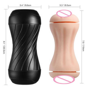 <span class=keywords><strong>Masturbador</strong></span> Manual <span class=keywords><strong>Masculino</strong></span> de Doble Cabeza y Doble Orificio con Diseño de Avión - Product Image 2