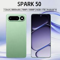 Smartphone Spark 50 5G, écran 7,3 pouces 1440*3040, batterie 8800 mAh, 16 Go + 1 To, appareil photo 108 MP pour le jeu, les voyages, les affaires et l'usage quotidien