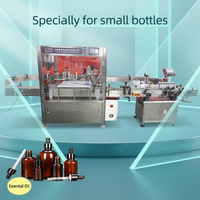 Machine automatique rotative de remplissage, de bouchage et d'étiquetage pour petites bouteilles d'huiles essentielles, de colle stationnaire, d'additifs alimentaires, de parfums et de gouttes pour les yeux