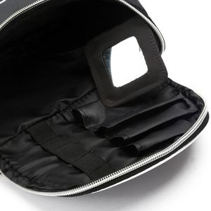 Hot Selling <b>Nylon</b> Pouch Makeup <b>Bag</b> with logo Printed Black Large Capacity Cosmetic Toiletry <b>Bag</b> <b>Nylon</b> Makeup <b>Bags</b> - Product Image 2