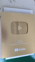 Botón de Reproducción de YouTube de Aluminio al por Mayor, Premio con Impresión UV, Escudos Metálicos, Trofeos, Excelente Reconocimiento