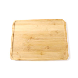 Plateau rectangulaire en bambou de style japonais avec assiettes en bois de hêtre, assiette à steak pour petit-déjeuner idéale pour Instagram, assiette à gâteau et dessert, etc. - Product Image 3