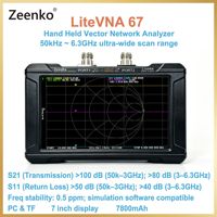 Analyseur de réseau vectoriel Zeenko LiteVNA-67 6 GHz, écran 7 pouces, analyseur d'antenne HF/VHF/UHF pour les tests ondes courtes MF/HF/VHF L1002