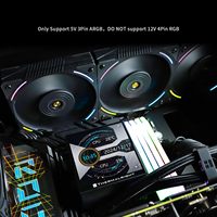Thermalright Hyper Vision ARGB noir 360 mm refroidisseur d'eau Aio pour affichage de température de CPU