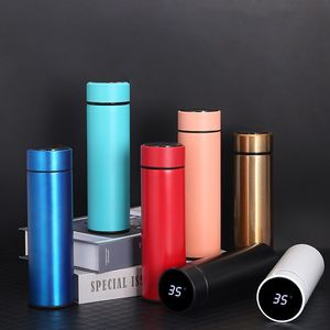 Çift dijital vakum yalıtım 500ml termos bardak paslanmaz çelik akıllı su şişesi LED sıcaklık göstergesi ile - Product Image 2