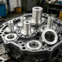 Entretoise de boulon en alliage sur mesure, usinée CNC, finition polie, filetage M3, ronde, en aluminium anodisé