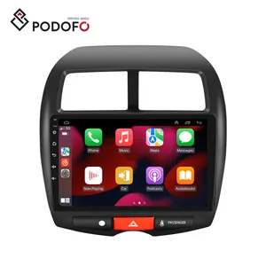 Podofo 10 "เครื่องเสียงรถยนต์แอนดรอยด์สำหรับ Mitsubishi ASX/Peugeot 4008 2013 CarPlay Android Auto GPS HIFI Rds