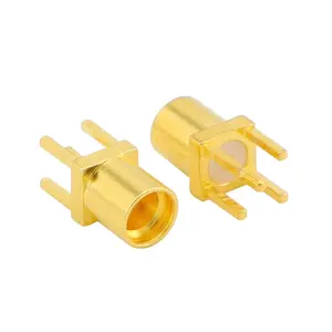 MMCX nữ RF đồng trục Adapter đứng thẳng nối PCB bảng điều khiển gắn kết cắm jack kết nối