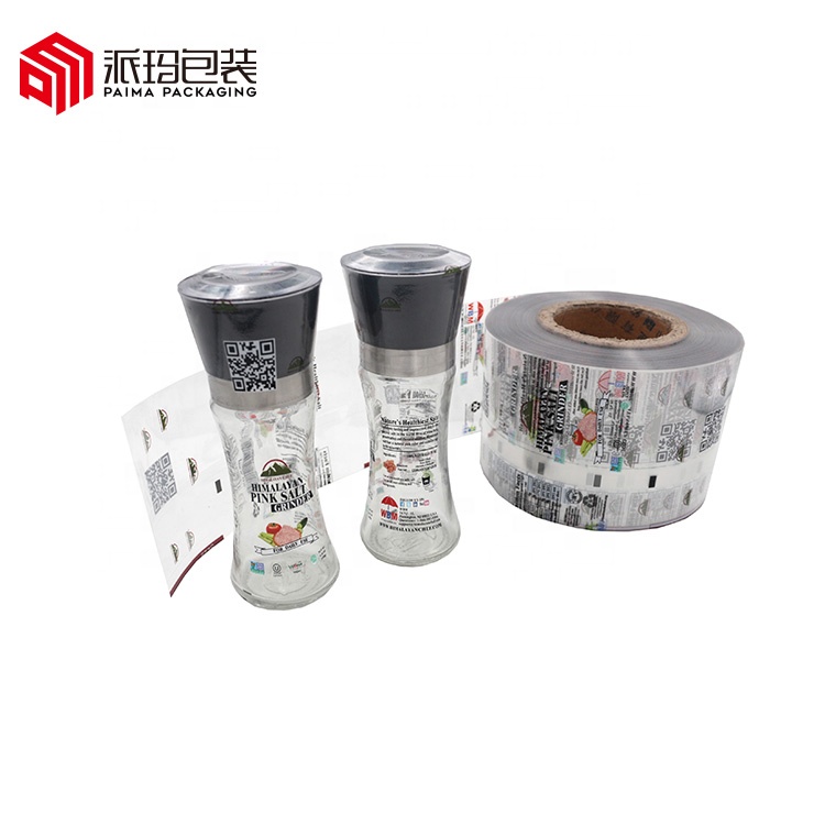 Custom Heat Sensitive PVC Bottle Sleeves PET Energy Drink Juice Food Whey Shrink Labels Factory Carton Packing