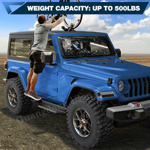 ULON Jeep JL Trittbrett Seitenschweller Passend für 2018-2024 Wrangler JL 2-Türer, Hochbelastbare Stahl-Nerf-Bar Trittbrett Rock Slider Schiene - Product Image 3