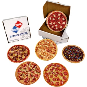 Túi Mylar in hình pizza thiết kế mới, hình dạng đặc biệt, 3.5g, chất liệu mờ, kèm hộp, bao bì Mylar 3.5g - Product Image 1