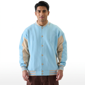 Veste universitaire unie sur mesure, vêtements d'hiver, meilleur prix de gros - Product Image 1