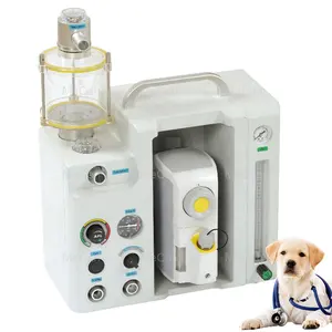 Veteriner kullanımı için Mecan fabrika tıbbi anestezi ve acil aparatı taşınabilir hayvan anestezi makinesi
