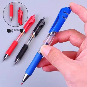 Penna a pressione neutra da 0,5 mm nera per studenti, penna a sfera per appunti, penna per firme da conferenza, cancelleria per ufficio all'ingrosso - Product Image 1