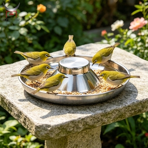 ชามอาหารสแตนเลสสำหรับนกแก้ว <span class=keywords><strong>นก</strong></span>ค๊อกคาเทล <span class=keywords><strong>นก</strong></span>พีโอนี <span class=keywords><strong>นก</strong></span>เปลือกหอย ของใช้สำหรับ<span class=keywords><strong>นก</strong></span> - Product Image 5