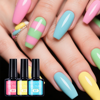 Kit de vernis à ongles semi-permanent 8 couleurs 7,3 ml en gros, vegan, avec logo personnalisé, pour marque privée