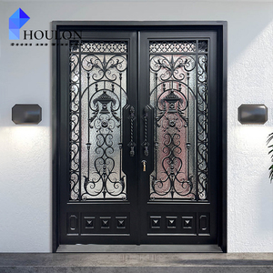 Centros de Retiro de Bienestar, Puerta de Hierro Forjado, Puerta de Entrada Tranquila Inspirada en el Zen - Product Image 1