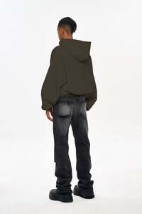 Yingling vente en gros qualité sweat à capuche bouffant impression coton lourd hommes sweat à capuche surdimensionné impression personnalisée luxe pull à capuche - Product Image 4