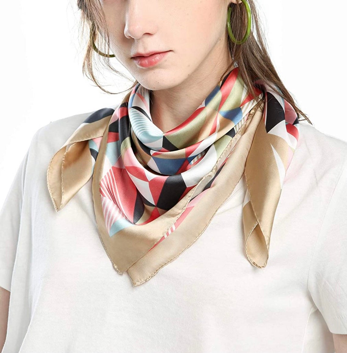 black silk bandana