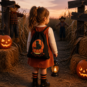 <b>Personalised</b> <b>Drawstring</b> <b>Bag</b> Kids Custom Halloween Pattern <b>Drawstring</b> <b>Bags</b> Promotion Good Quality <b>Drawstring</b> <b>Bag</b> - Product Image 5