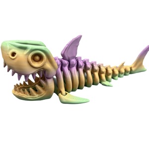 Juguete de <span class=keywords><strong>Tiburón</strong></span> Impreso en 3D, Articulado, Escala 1/12, de Plástico, Novedoso y Creativo, para Niños, con Movimiento en Todo <span class=keywords><strong>el</strong></span> Cuerpo, Importado - Product Image 5