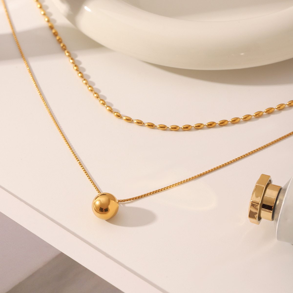 layered chain necklace