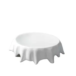 8-12 Inch Fine Hotel Keramik Meja Bulat Bentuk Tablewarepersonalized Porselen Hidangan Bdurable Porselen Sushi Piring