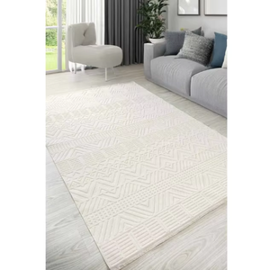 Alfombra Lavable Antideslizante de Estilo Escandinavo para Sala de Estar, Dormitorio, Decoración del Hogar, Hecha en Turquía, Tamaños Personalizados, Proveedor OEM - Product Image 1